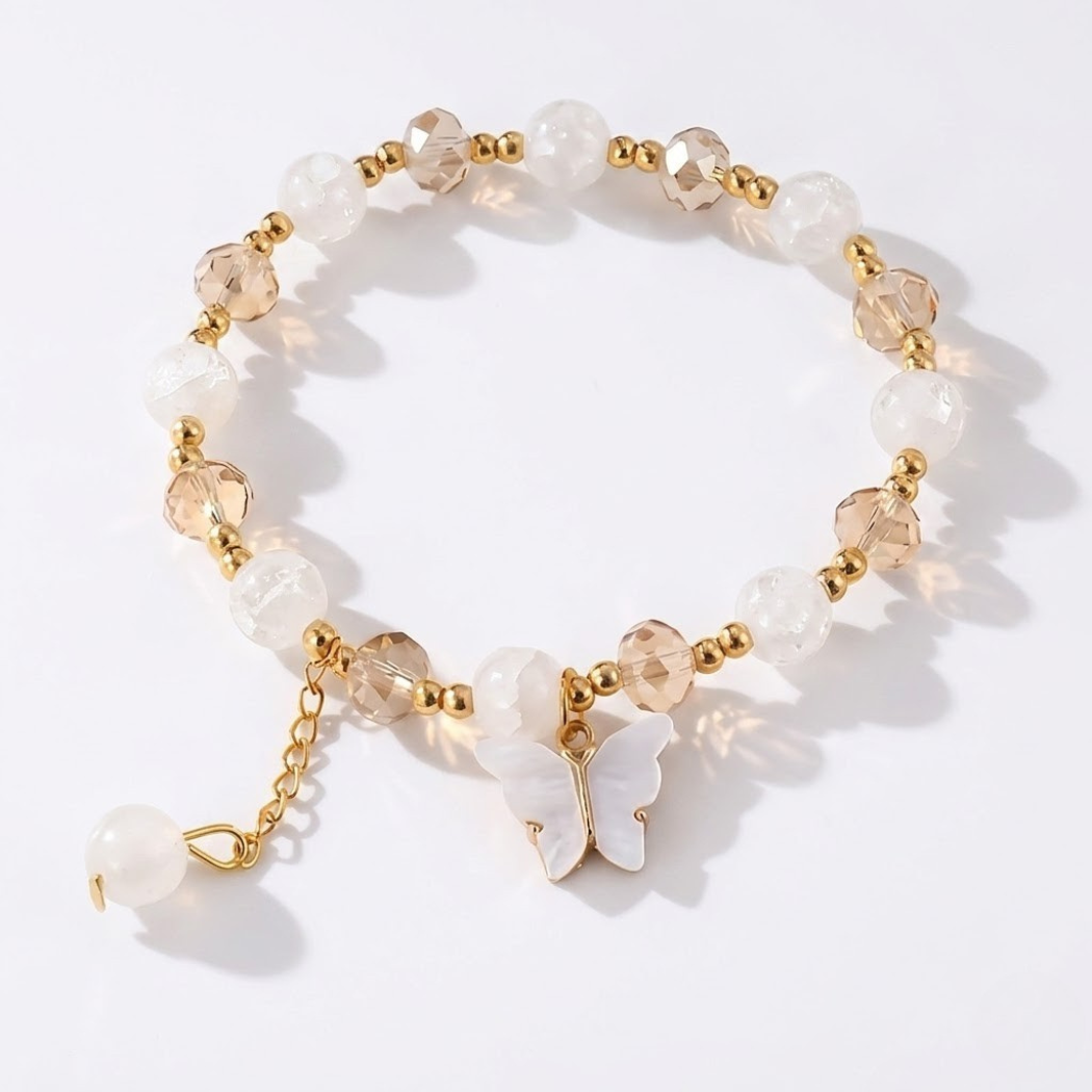 Pulseira Borboleta Branca Grace