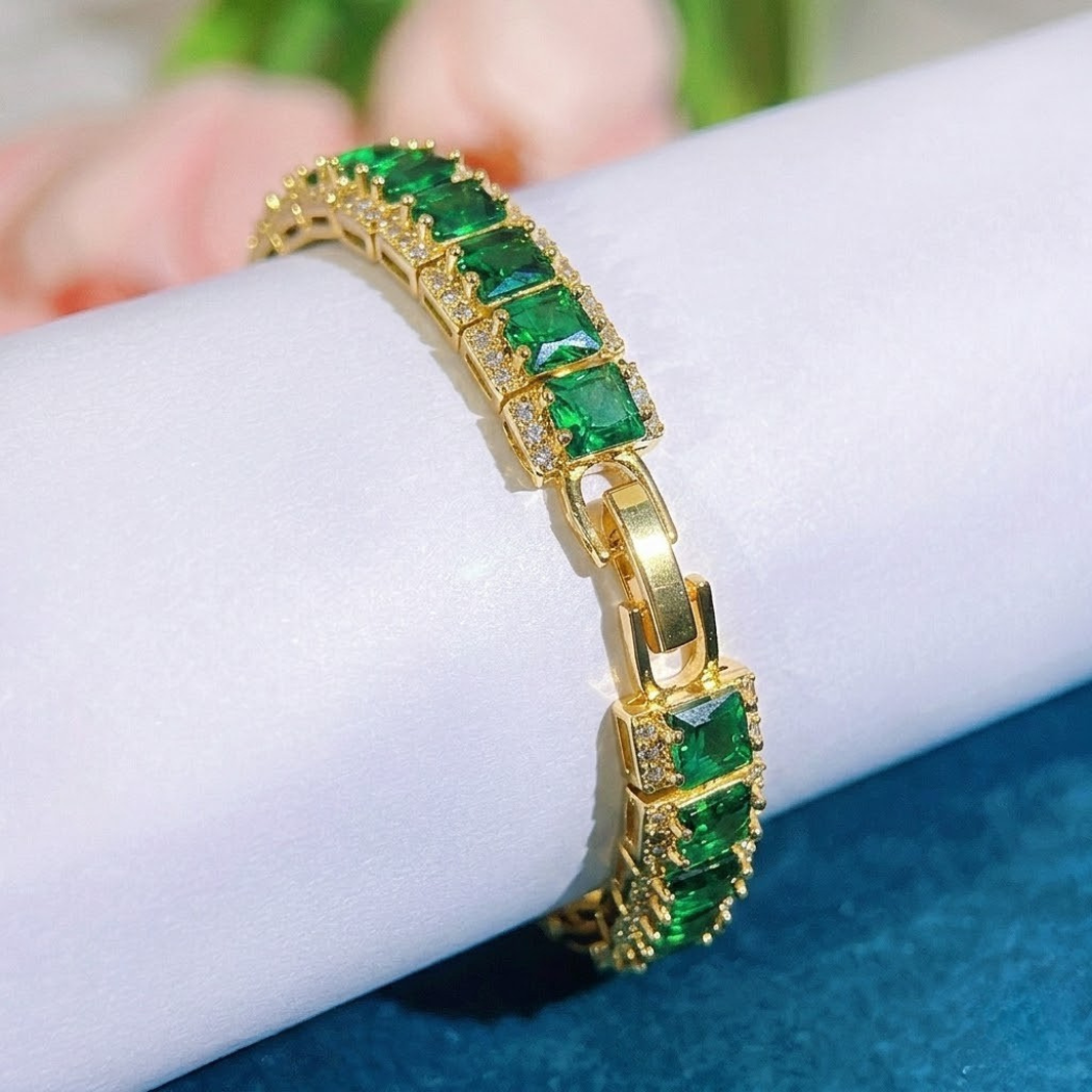 Pulseira de Gemas Radiantes