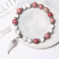 Pulseira de Penas com Pedras em Prata