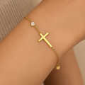 Pulseira de Ouro com Charme Espiritual