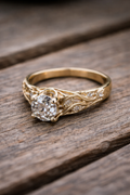 Anel Elegante de Zircônia