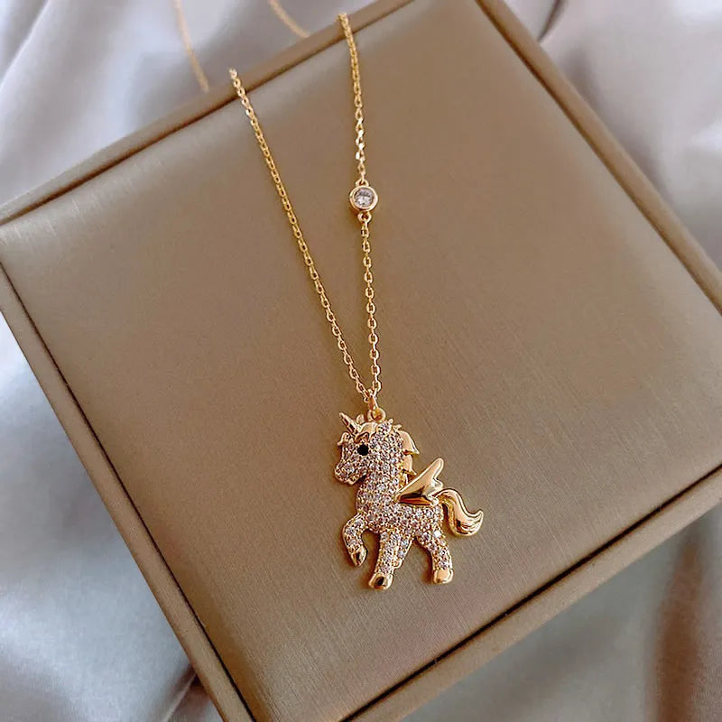 Colar Elegante de Unicórnio