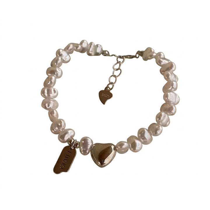 Pulseira Coração Madreperola