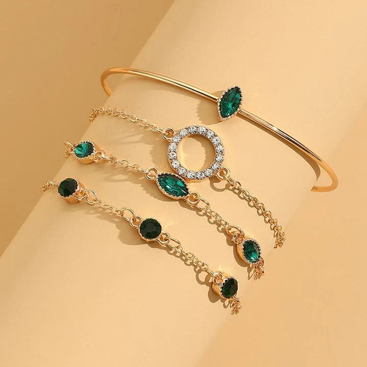 Conjunto de Pulseiras Radiantes de Quatro