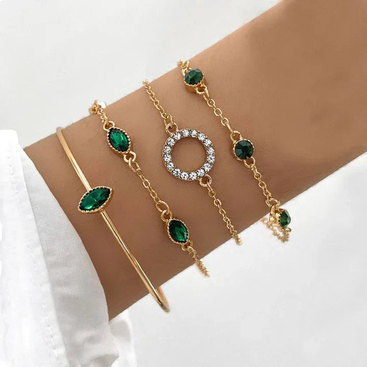 Conjunto de Pulseiras Radiantes de Quatro