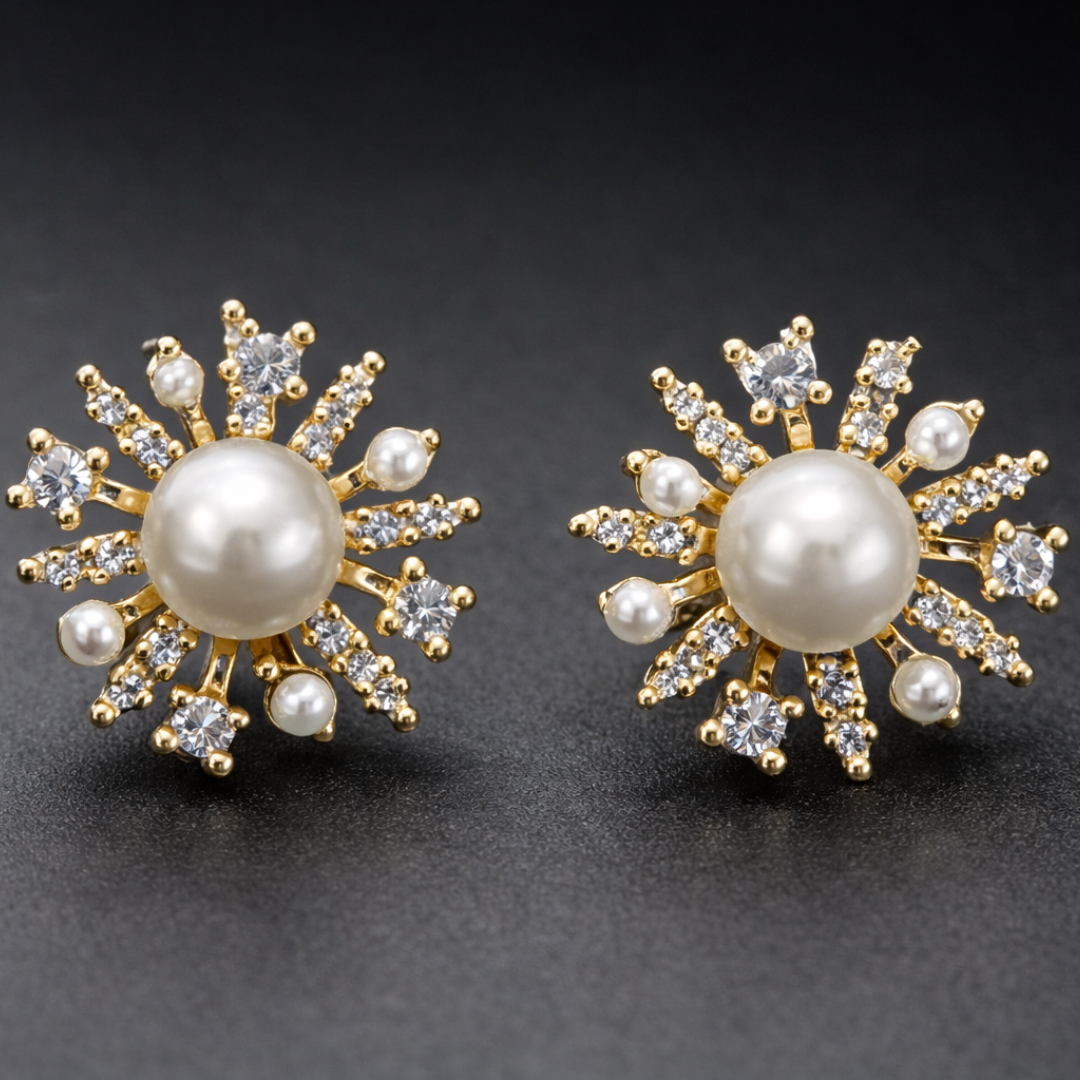 Brincos Vintage Starlight Pearl