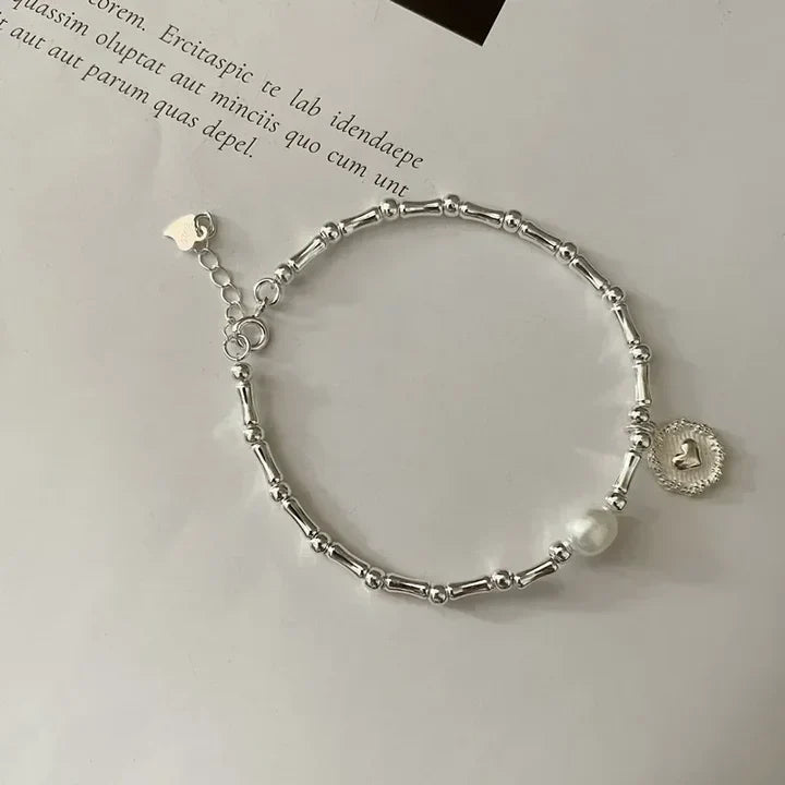 Pulseira Coração de Madreperla