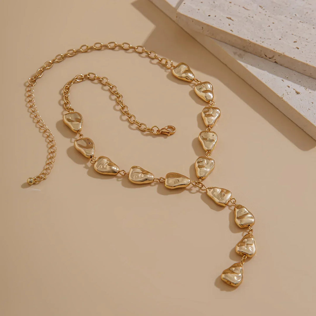 Colar Lariat Inspirado na Pedra Moderna