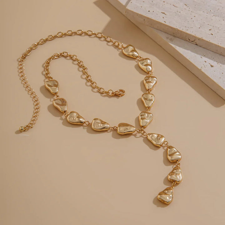 Colar Lariat Inspirado na Pedra Moderna