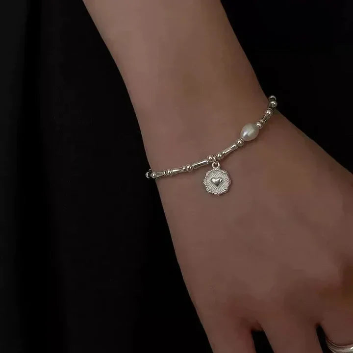Pulseira Coração de Madreperla