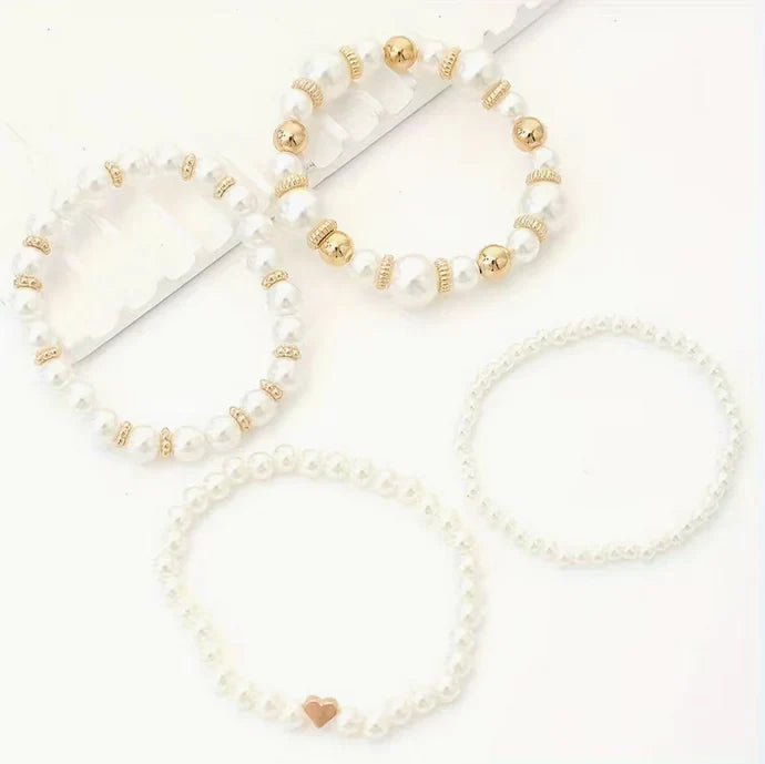 Conjunto de Pulseiras Perlux de Quatro