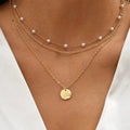 Colar Banhado a Ouro com Pérolas em Ouro