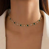 Colar Choker com Esmeraldas e Diamantes