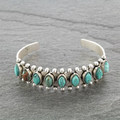 Pulseira Vintage de Pedra Turquesa