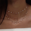 Colar de Cristal Dourado