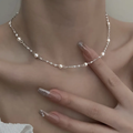 Colar de Pérola Elegante e Brilhante