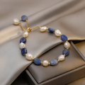 Pulseira de Pérola Elegante do Oceano