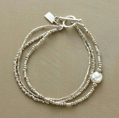 Pacote de Pulseiras de Pérolas Vintage