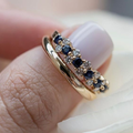 Anel Elegante de Zircônia Vintage